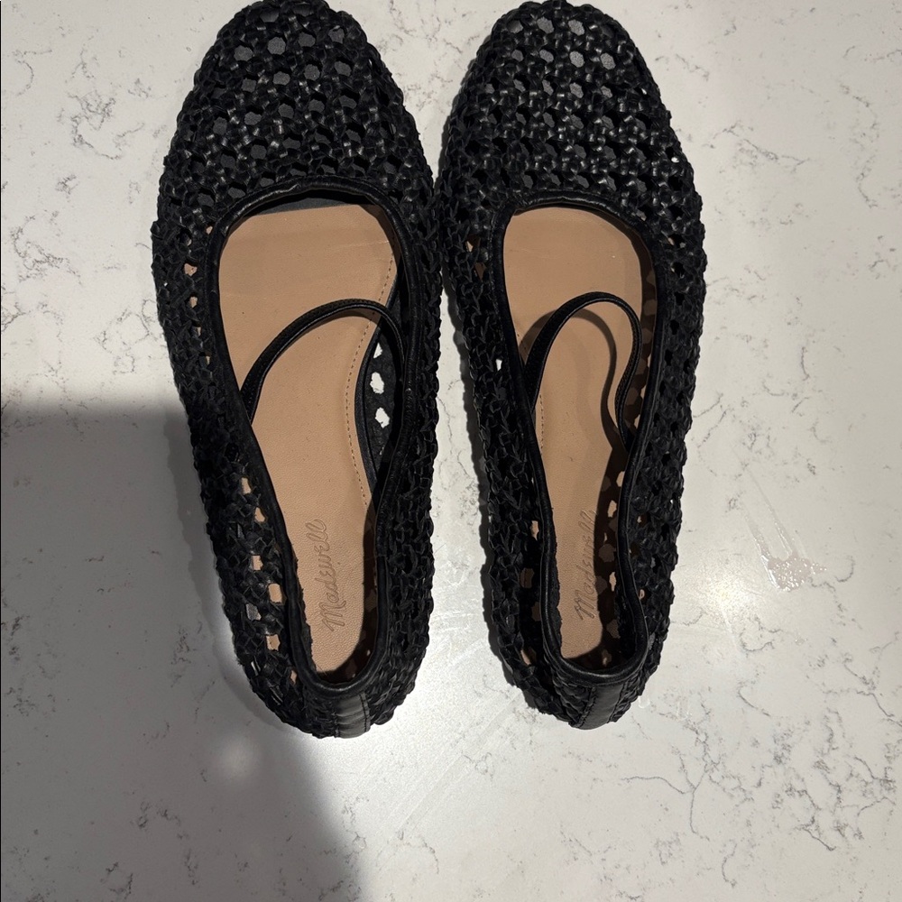 Madewell Black Woven Flats - Picture 5 of 8